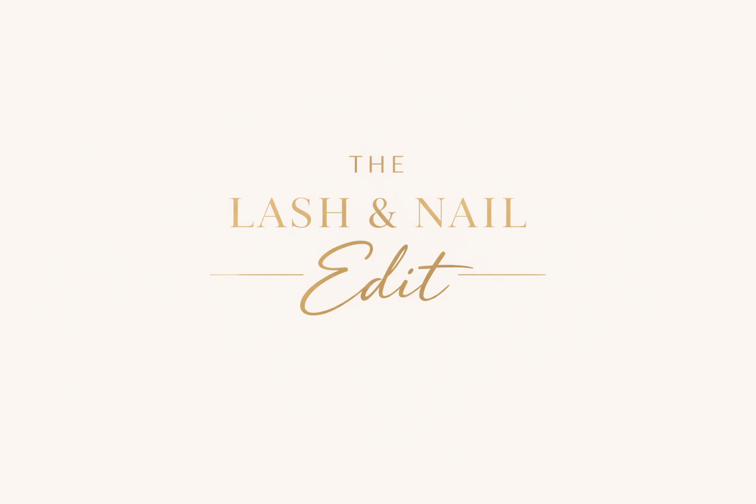 The Lash & Nail Edit salon logo
